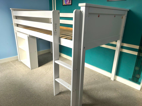White wooden mid sleeper - wooden,