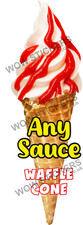 Ice cream van sticker Any Sauce Waffle Cone ice cream Whippy