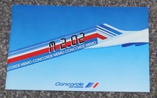 1 x Air France Concorde Memo Information Pocket Booklet in French & English 1988