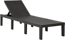Sun Lounger Plastic Deck Chair