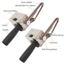 US Plug Belt Sander Mini Electric Adjustable Hand Held Grinder Polishing Mac HOT