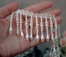 Dangling Ivory Tassel Beaded