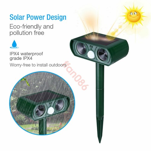 Ultrasonic solar cat dog - ultrasonic,