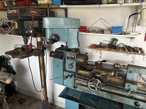 Clarke manual metal lathe - manual,