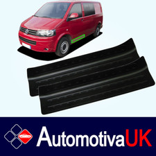 Volkswagen VW T5 Transporter NEW Black Door Sill Protectors Guard (FITS VW)