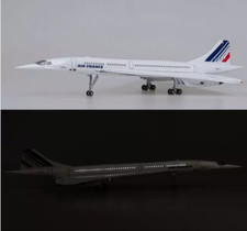 Air France Concorde 50cm Supersonic LED Lights Jet Metal Aircraft Plane Model FR