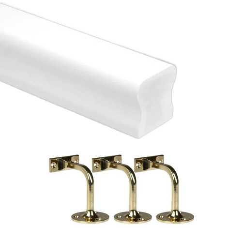 White primed handrail with - primed,