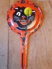 Kirchhof Vintage 1950S Halloween BLACK Cat Clacker 9" 
