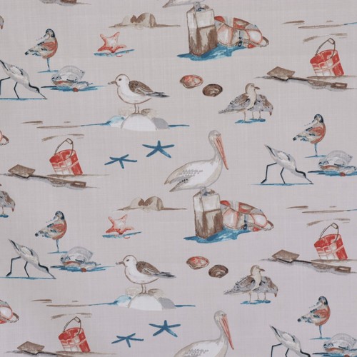 Sea birds fabric 100 cotton - fabric, 100%