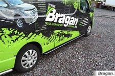 Side Bars - Curved For Vauxhall Opel Vivaro LWB 2020+ Steps Accessories - BLACK