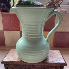 Lovatts Langley Vintage Stoneware Jug. Green 5 3/4” Tall