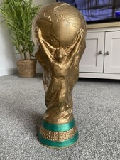 FIFA World Cup Trophy Replica 40cm High Plaster Model, Painted Gold