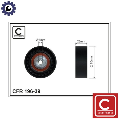 Deflectionguide pulley vribbed - deflectionguide,