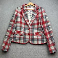 NESS Tweed Jacket UK 14 Blazer Plaid Hacking Equestrian Country Tartan Check