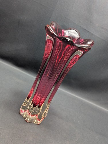 Murano sommerso glass vase - glass,
