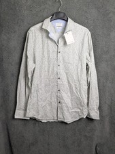 Paul Hunter mens size XL slim fit long sleeve green mix casual shirt New