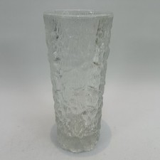 Vintage 70s Mid-Century Charlottenhutte Goebel Bark Effect German Art Glass Vase