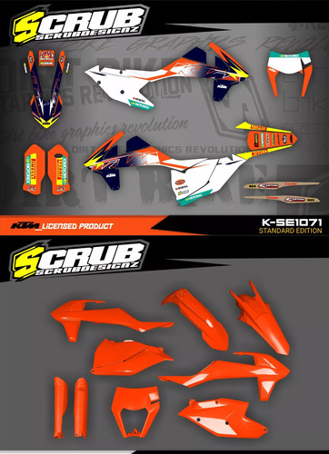Plastics graphics ktm 2017 - plastics,