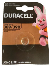 Duracell 389/390 Watch Batteries 1.55V Button Cells Silver Oxide SR1130/SR1130SW