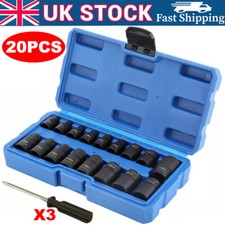 Impacted E Torx Star Sockets