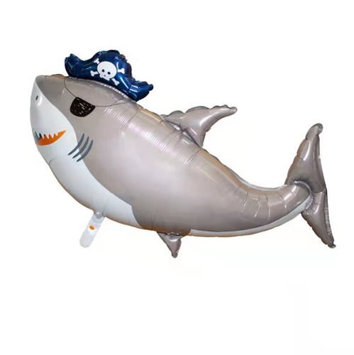 Pirate shark balloon birthday - pirate,