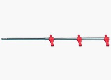 Garlando 3 Man Red Football Table Rod - New Outer Rod, Free Delivery
