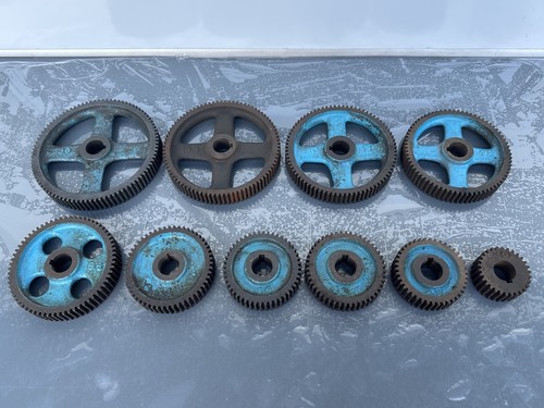 Vintage metal lathe change - metal,