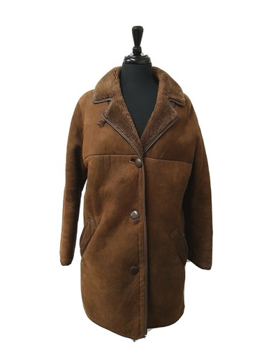 Women vintage sheepskin coat - women's,