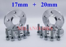 KIT 4 DISTANZIALI RUOTA 17+20mm SAAB 9.3 + BULLONI 