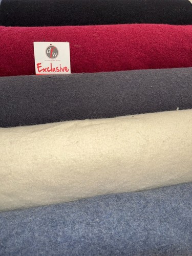 100 italian boiled wool - 100%,