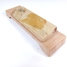 Japanese Natural Whetstone 160×55mm with Stand Sharpening Stone Japan /AJ1511 T