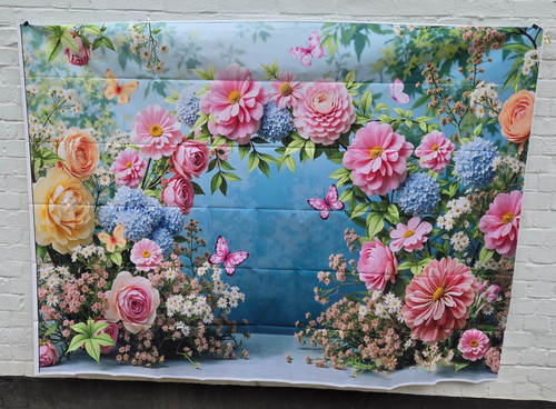 Floral archway backdrop - floral,