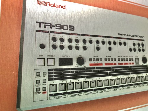 Roland 909 framed - roland, drum