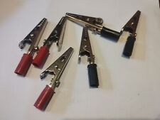 Insulated Crocodile Clips  Electrical Battery Connectors Alligator Clamps Pair 