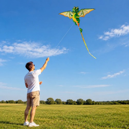 Green dragon kite - green,
