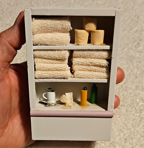 Painted dollhouse - painted,