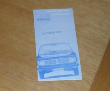 Volvo Price List 1969-1970 -