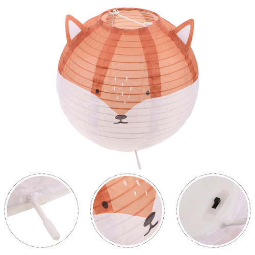 Fox shaped fabric table lamp - shaped,