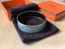Hermes enamel bangles, wide