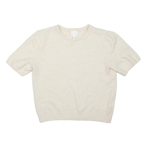 Womens cream plain cotton - h&m,