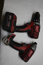 Milwaukee M18 Compact 1/2" Drill Driver (2606-20) And M18 impact (2656-20)