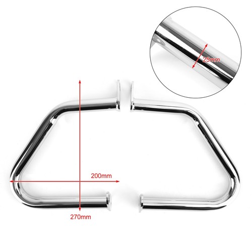 Engine guard chrome crash bar - chrome,