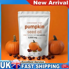 Pumpkin Seed Oil,with Saw Palmetto 180 Softgels | 3000 mg Herbal Supplement🔥