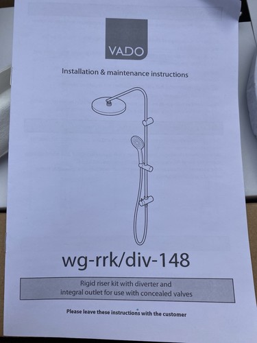 Vado rigid shower fixed - vado,