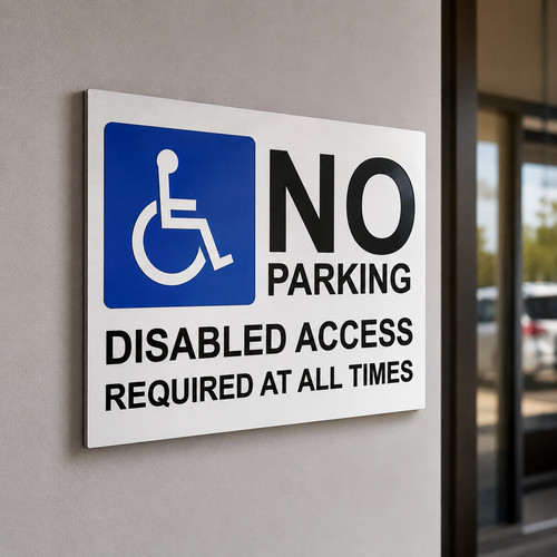 Parking disabled access - no,