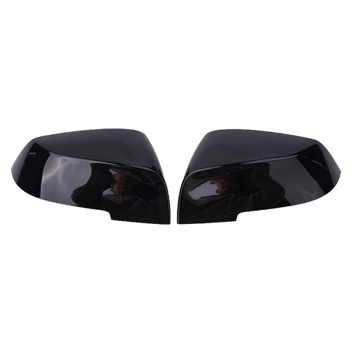 Gloss black rear wing mirror - black,
