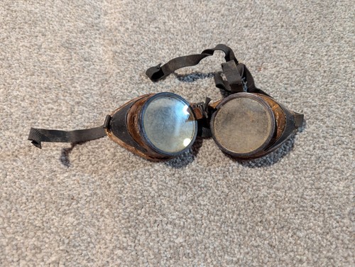 Vintage steampunk goggles - vintage,
