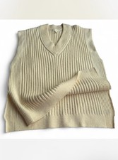 H&M Women’s Cream Ribbed