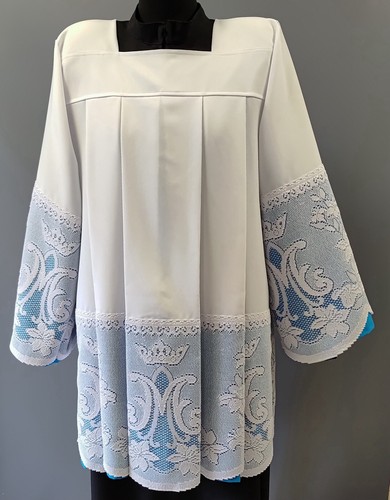 Marian surplice with blue - with,