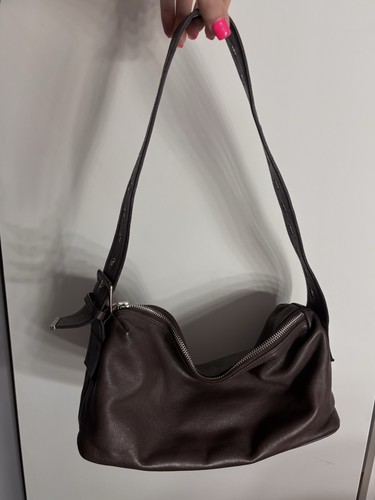 Genuine leather chocolate - genuine,